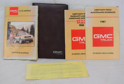 #ad 1987 GMC S 15 Truck Owner#x27;s Manual Maintenance amp; Warranty Packet