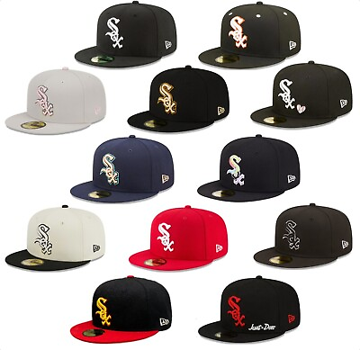 #ad NEW ERA Chicago White Sox Baseball Cap Basic 59FIFTY 2024 CWS Fitted Cap