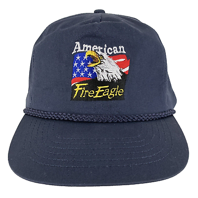 #ad American Fire Eagle Hat USA Flag Logo Rope Snap Back Golf Baseball Biker Dad Cap