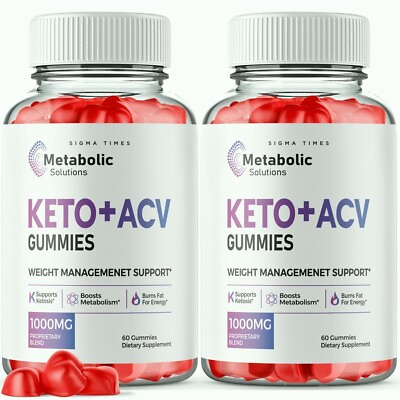 #ad 2 Pack Metabolic Solutions Keto ACV Gummies for Burning Fat for Energy
