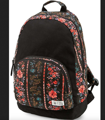 #ad NEW Black Print Schoolyard Canvas Womens Backpack new with tags on
