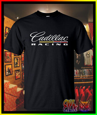 #ad New Shirt CADILLAC RACING American funny LOGO Men#x27;s Tshirt Size S 5XL