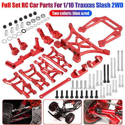 #ad Metal Full Set RC Car Parts For 1 10 Traxxas Slash 2WD Rustler Stampede Bandit