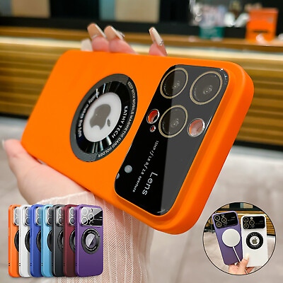 #ad For iPhone 15 Pro Max 14 13 Pro 12 Mag Safe Magnetic Lens Shockproof Case Cover