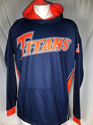 #ad Cal State Fullerton Titans CSUF Player Issue Pullover Hoodie Baseball Sweatshirt