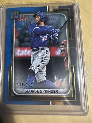 #ad 2023 Topps Museum Collection Sapphire Parallel #50 George Springer Astros