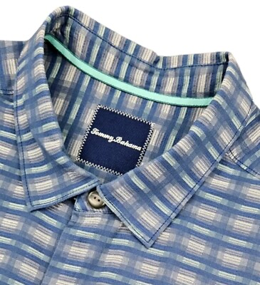 #ad Tommy Bahama Men#x27;s XLT Multicolor Linen Blend Casual Resort Style Shirt