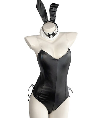 #ad Women#x27;s Bunny Girl Cosplay Costumes Sexy Lingerie Rabbit Bodysuit Set Underwear