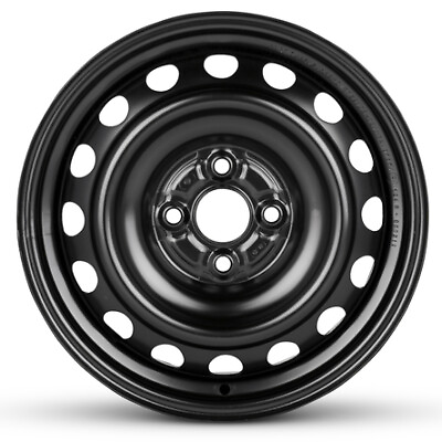 #ad New Wheel For 2012 2019 Toyota Prius C 15 Inch Black Steel Rim