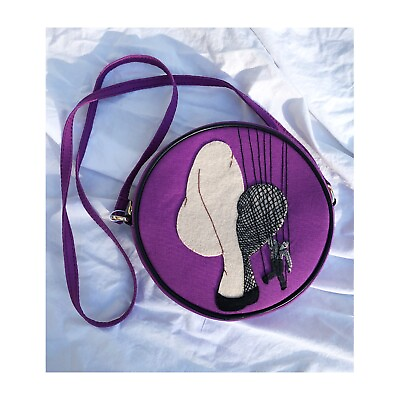 #ad Olympia Le Tan Cabaret themed round purse