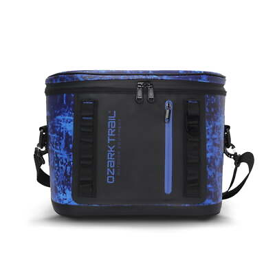 #ad Ozark Trail 24 Can High Performance Soft Side Cooler Blue