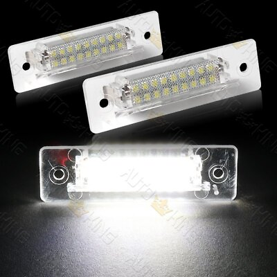 #ad FIT 97 04 PORSCHE BOXSTER 986 WHITE 18 SMD LED 6000K LICENSE PLATE LIGHTS LAMPS