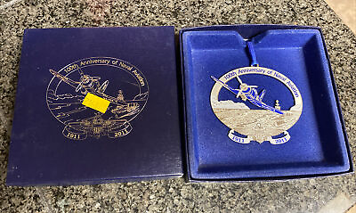 #ad 2011 100th Anniversary of Naval Aviation Metal Ornament w Box