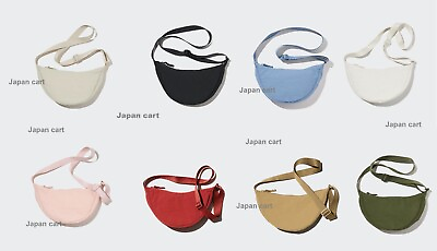 #ad UNIQLO ROUND MINI SHOULDER BAG Nylon Padding Pocket Unisex Gift New Japan