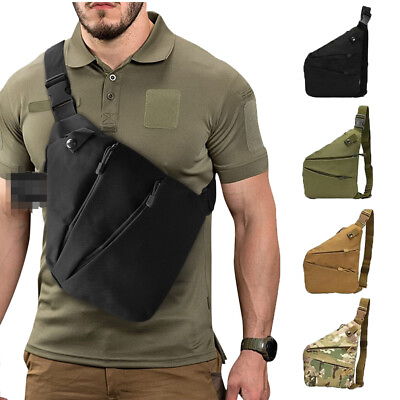 Men Anti Theft Personal Gun Bag Pocket Shoulder Bag Chest Pack Travel Backpack