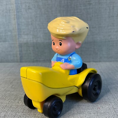 #ad Fisher Price Little People Apptivity Barnyard Farm Eddie Tractor Boy Replacement