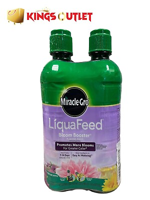 #ad Pack of 2 Miracle Gro Liquafeed Bloom Booster Flower Food Refills