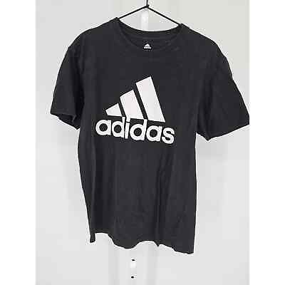 #ad Adidas Golf Mens Sz L Classic Short Sleeve T Shirt Black White