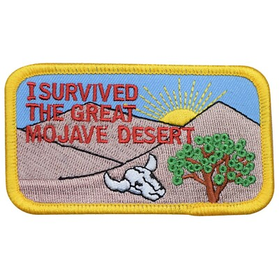 #ad Mojave Desert Patch California Desert Joshua Tree Skull 3 5 8quot; Iron On