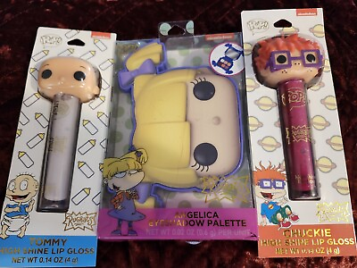 #ad Funko Pop Rugrats Cosmetic Lot Chucky amp; Tommy Lip Gloss amp; Angelica Eyeshadow