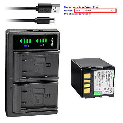 #ad Kastar Battery LTD2 Charger for JVC BN VF733 amp; GR DF420EX GR DF420EY GR DF420EZ