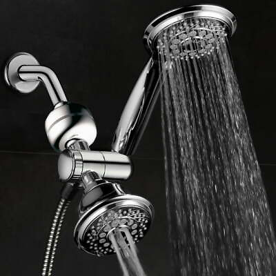 #ad 24 Setting Luxury 3 Way Shower Combo Shower Head and Handheld Chrome
