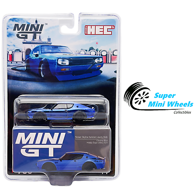 #ad Mini GT 1:64 Nissan Skyline Kenmeri Libetry Walk Chrome Blue HEC 2024 #730