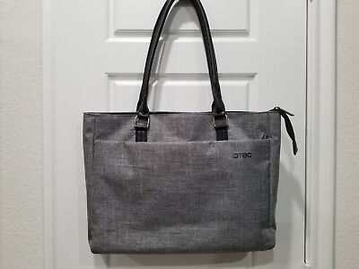 DTBG Laptop Bag Tote Women Shoulder Bag Gray 15.6 Inch $25.00