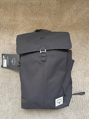 #ad OSPREY ARCANE FLAP PACK Backpack BRAND NEW NEVER USED BLACK