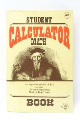 #ad Student Calculator Math Book Paperback Texas Instruments Learning 1980 Paperback