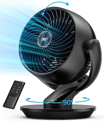 #ad Fan for Bedroom Air Circulator Fan with Remote 13 Inch Quiet Oscillating Table