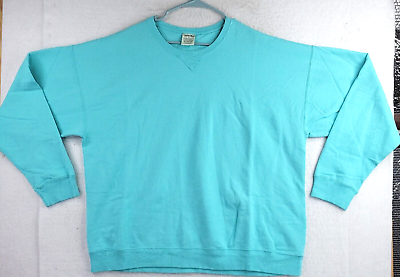 #ad Comfort Wash By Hanes Mens Mint Green Long Sleeve Sweatshirt Size 2XL New NWT