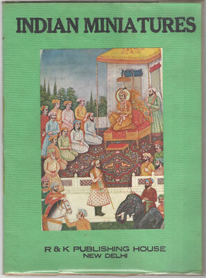 #ad Indian Painted Miniatures Book of 18th 19th Century India Art Painting