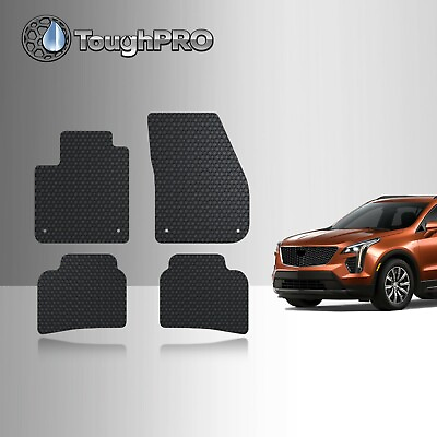 ToughPRO Floor Mats Black For Cadillac XT4 All Weather Custom Fit 2019 2024