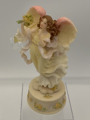 #ad Angel 2 Piece Set Roman Seraphim Limited Edition Daisy Figurine And Base