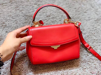 #ad NWT Michael Kors Ava Mini Crossbody Handbag Bright Red 32T8GF5M1L
