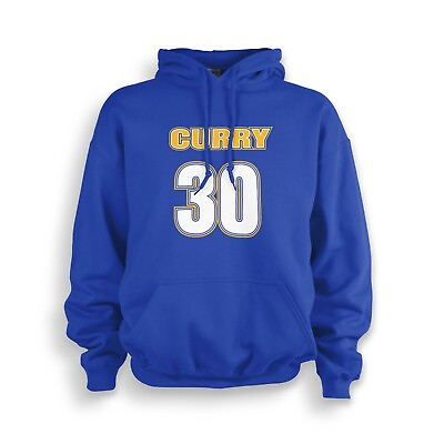 #ad Curry Hoodie Adult Blue Medium warriors golden state steph