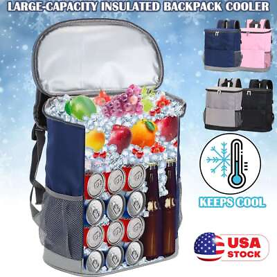 #ad Insulated Portable Backpack Cooler 20 Can Waterproof for Ice Drink Beach Camping