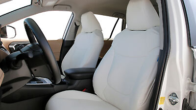 #ad Coverking White Leatherette Custom Seat Covers for Toyota Prius Made to Order