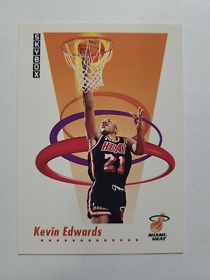#ad KEVIN EDWARDS 1991 92 SKYBOX BASKETBALL CARD # 148 E5663