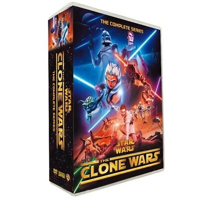 #ad Star Wars Clone Wars Complete Series Seasons 1 7 DVD 25 Disc Box Set Region 1*