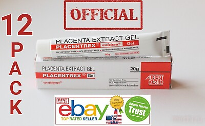 #ad Placenta Gel 12 Pack OFFICIAL USA EXP 6 2025 Skin Herbals Albert David 240 Gram