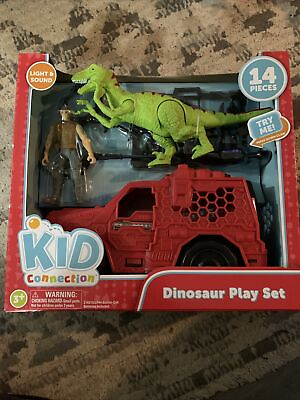 #ad NEW Kid Connection Dinosaur 14pc Pretend Play Set with Flashing Lights amp; Sound