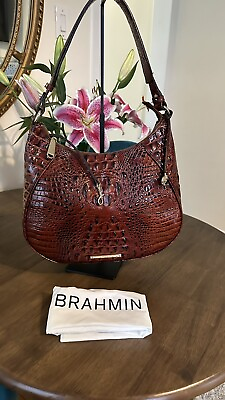 #ad Brahmín Pecan Amira Melbourne genuine leather