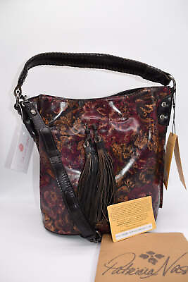 #ad Patricia Nash Otavia Bucket Crossbody Bag in Vintage Floral Brocade