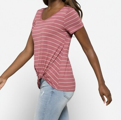 #ad Nine Britton Women Pink Short Sleeve T Shirt S