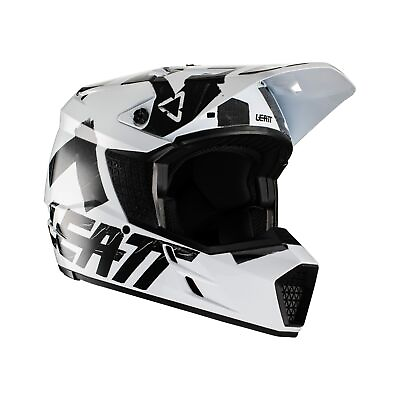 #ad SALE Leatt 3.5 V22 White Black Dirt Bike MX SXS ATV Helmet Adult X Small