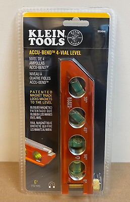 #ad NEW Klein Tools ACCU BEND Magnetic Level 4 Vial 935AB4V FREE USA SHIPPING