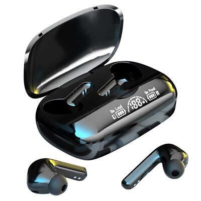 #ad Bluetooth 5.2 True Wireless Earbuds Waterproof Headphones With Charging Case US