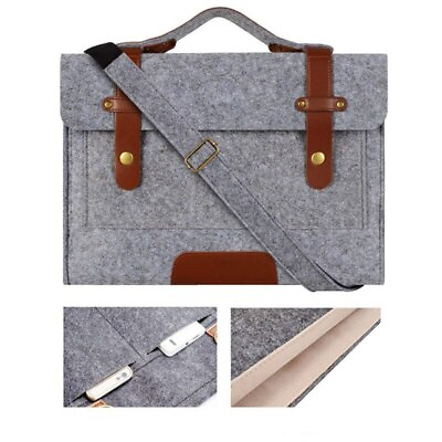 #ad Felt Laptop Shoulder Bag 13 inch Notebook Cell Computer Travel Case Handbag New